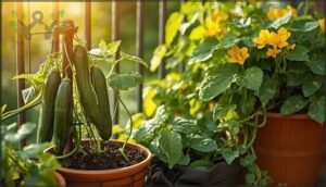 vining crops (cucumbers, green beans, summer squash) vining crops (cucumbers, green beans, summer squash)