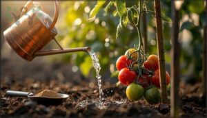 water and feed tomatoes in summer water and feed tomatoes in summer