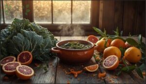 winter hearty greens and citrus winter hearty greens and citrus