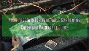 winter vegetable gardening calendar printable