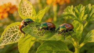 beetles causing holes and skeletonized leaves beetles causing holes and skeletonized leaves