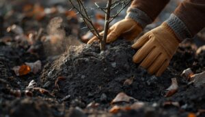 build a 12-inch soil mound build a 12-inch soil mound