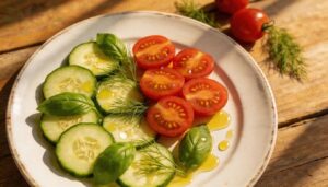 cucumber, tomato, and herb salad cucumber, tomato, and herb salad