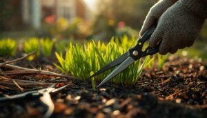 cut perennials back carefully while preserving healthy base growth cut perennials back carefully while preserving healthy base growth