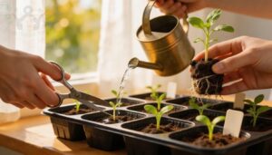 feed, thin, and transplant correctly feed, thin, and transplant correctly