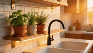 floating shelf herb gardens above sinks floating shelf herb gardens above sinks