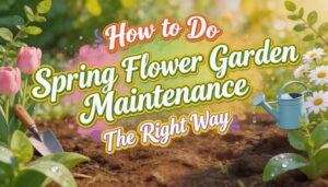 flower garden maintenance spring