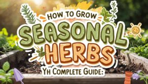 growing seasonal herbs outdoors