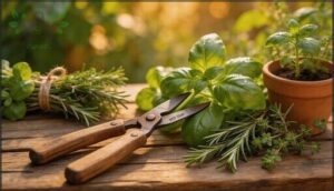 harvest and maintain summer herbs harvest and maintain summer herbs