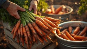 harvest, clean, and store carrots harvest, clean, and store carrots