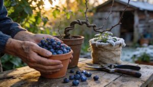 harvest, prune, and overwinter harvest, prune, and overwinter