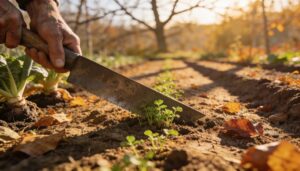 hoeing and raking young seedlings effectively hoeing and raking young seedlings effectively