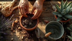 loosen roots before setting plants loosen roots before setting plants