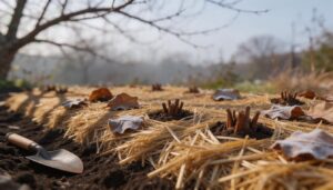 mulch and cover bare soil mulch and cover bare soil