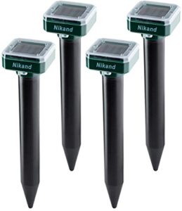 NIKAND Solar Mole Repellent Ultrasonic B0832T8KD8