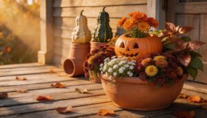 pair flowers with pumpkins and gourds pair flowers with pumpkins and gourds
