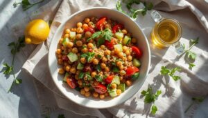 quinoa and chickpea salad quinoa and chickpea salad