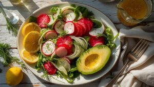 radish salad with homemade dressing radish salad with homemade dressing