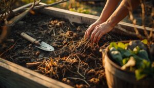 removing debris, weeds, and spent crops removing debris, weeds, and spent crops