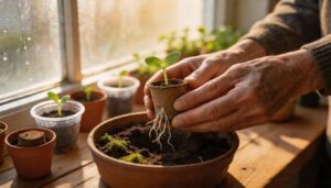 transplanting seedlings without losing space transplanting seedlings without losing space