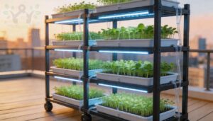 vertical racks for multi-level seed starting vertical racks for multi-level seed starting