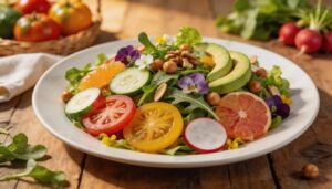 vibrant seasonal salads with fresh produce vibrant seasonal salads with fresh produce