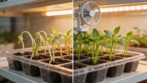 weak stems caused by poor airflow weak stems caused by poor airflow