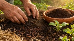 add compost, vermicast, and organic matter add compost, vermicast, and organic matter