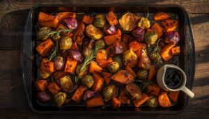 balsamic roasted fall vegetables balsamic roasted fall vegetables