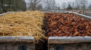choose straw or shredded leaves choose straw or shredded leaves