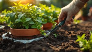 containing invasive mint containing invasive mint