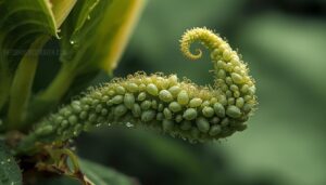 curled leaves, stunted growth, and yellowing curled leaves, stunted growth, and yellowing