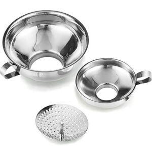 Delove Canning Funnel with Strainer B087QBM11J