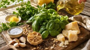 fresh garden herb pesto ingredients fresh garden herb pesto ingredients