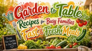 garden to table recipes for busy families garden to table recipes for busy families