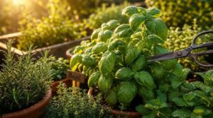 harvest herbs morning before flowering harvest herbs morning before flowering