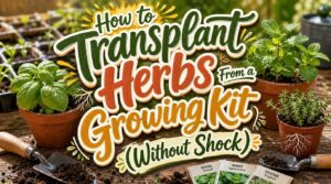 how to transplant herbs from a growing kit how to transplant herbs from a growing kit