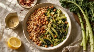 kale stem grain bowls kale stem grain bowls