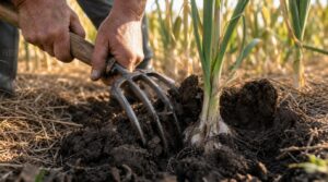 loosen soil around bulbs loosen soil around bulbs
