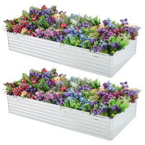Meberam 2 Pack 6x3x1FT Galvanized B0D8VXTTCK