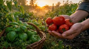 pick produce early morning pick produce early morning