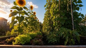 place tall crops carefully place tall crops carefully