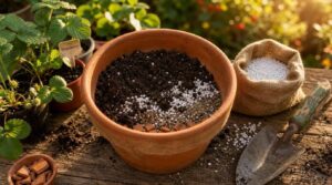 prepare a well-draining potting mix prepare a well-draining potting mix