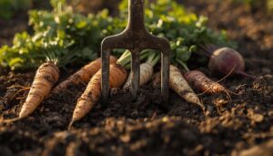 root vegetables and deep soil harvests root vegetables and deep soil harvests