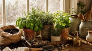 set up indoor herb containers set up indoor herb containers