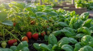 spinach beneath strawberries spinach beneath strawberries