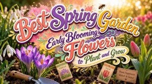 spring garden early blooming flowers