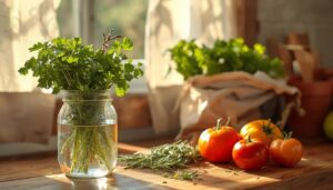 storing herbs, greens, and tomatoes correctly storing herbs, greens, and tomatoes correctly