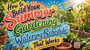summer gardening watering schedule summer gardening watering schedule