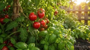 tomatoes with basil for pest deterrence and flavor support tomatoes with basil for pest deterrence and flavor support